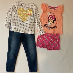 4 pcs Disney, Arizona, Okie Dokie girls 5 sets NEW